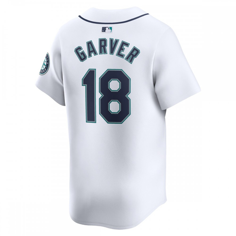 Mitch Garver Seattle Mariners Home Limited Player Jersey – White-Pro Kit Vault | Brand New 26/27 Sports Jerseys